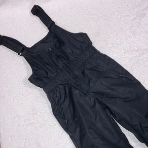 Wantdo black bib snow pants ski pants gender neutral unisex 10-12